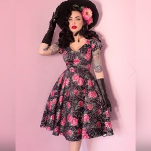 Vixen by Micheline Pitt Vanity Fair Spiderweb dress NWOT